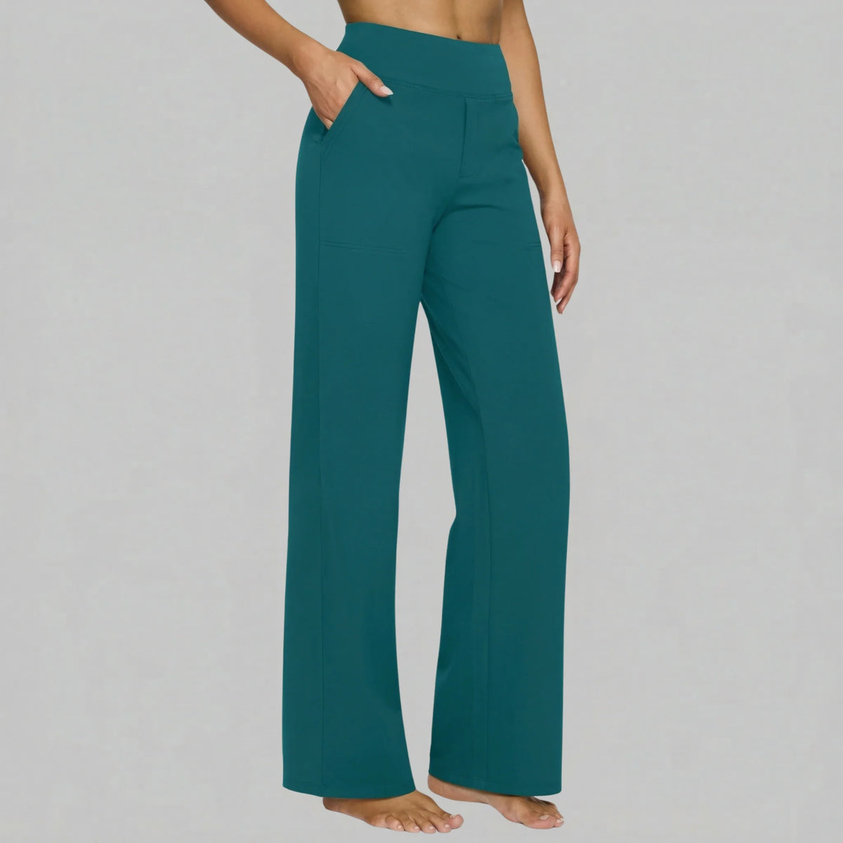 Klara - High-Waist Stretchhose mit Taschen