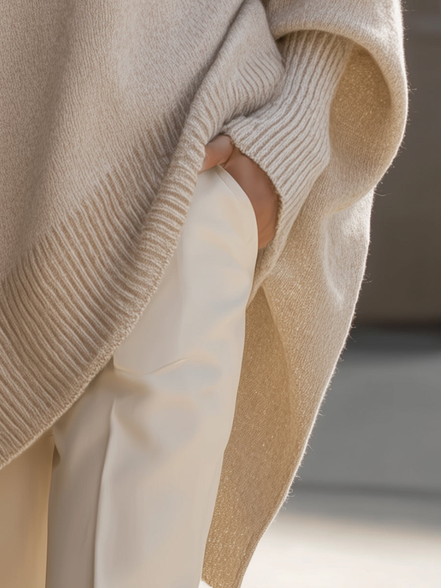 Lucille - Übergroßer Rundhals-Pullover