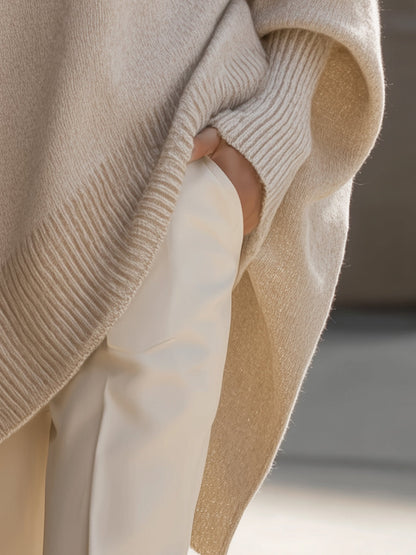 Lucille - Übergroßer Rundhals-Pullover
