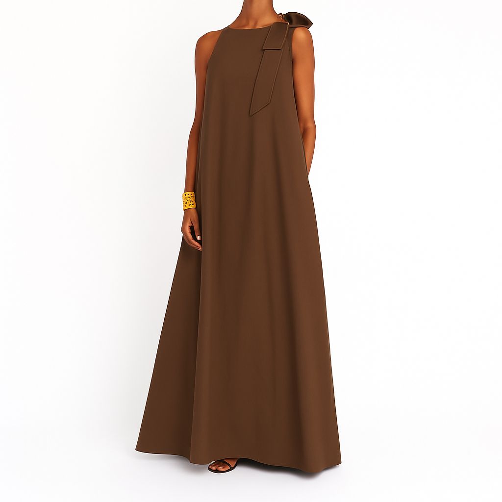 Fiorena - Maxikleid mit Schulter-Schleife