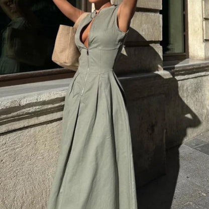 Rosalie - Fließendes Maxikleid
