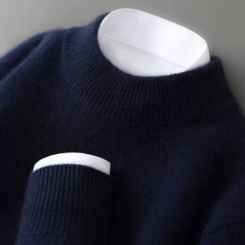 Adriana - Kaschmirpullover mit Stehkragen