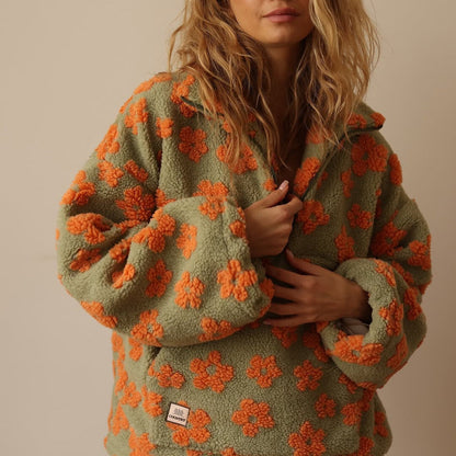 Alenia - Lockere Teddy-Fleece-Jacke