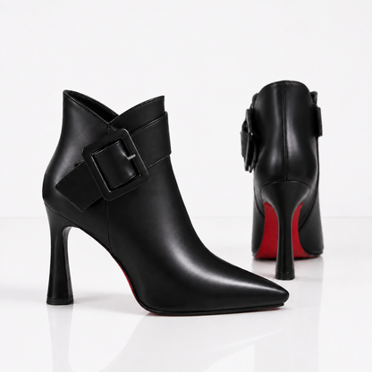Alira - Leder-Stiefeletten mit Zierschnalle