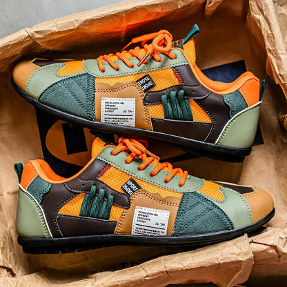 Ambrose - Leder-Mesh Retro-Sneaker