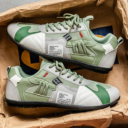 Ambrose - Leder-Mesh Retro-Sneaker