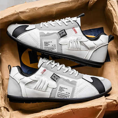 Ambrose - Leder-Mesh Retro-Sneaker