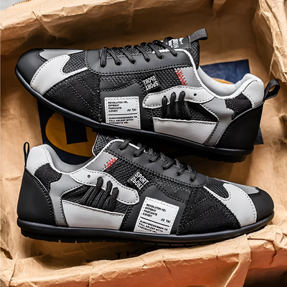 Ambrose - Leder-Mesh Retro-Sneaker