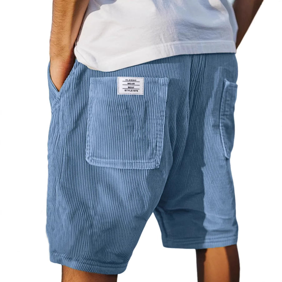 Arvid - Gerippte Velours-Shorts
