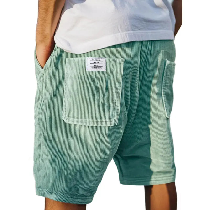 Arvid - Gerippte Velours-Shorts