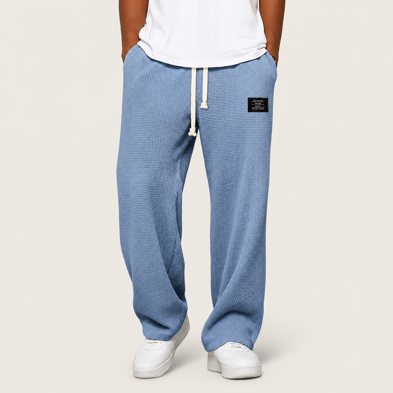 Arvon - Weitbeinige Hose mit verstellbarem Bund