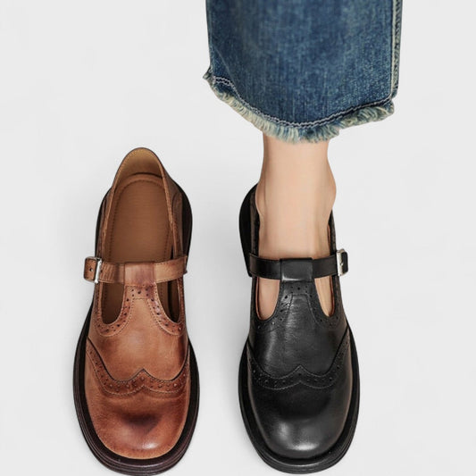 Aurela - Ökoleder Mary-Jane High Heels