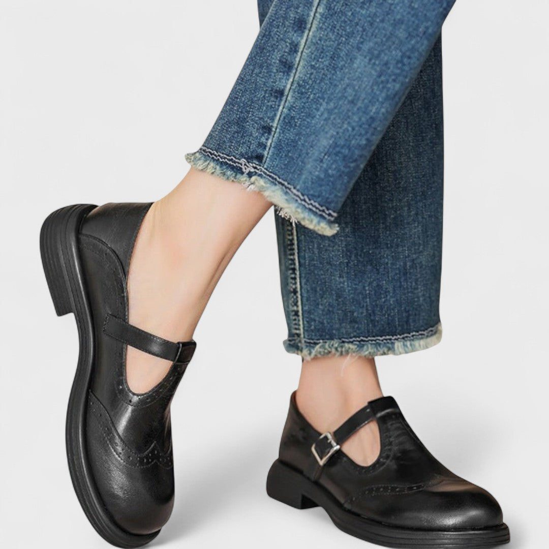 Aurela - Ökoleder Mary-Jane High Heels