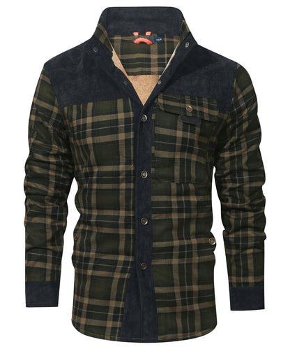Myles - Gefütterte Karo-Flanelljacke