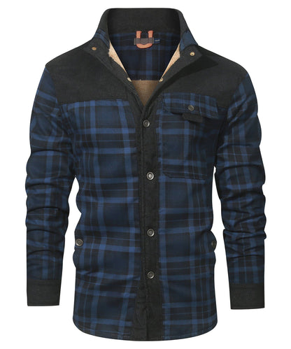 Myles - Gefütterte Karo-Flanelljacke