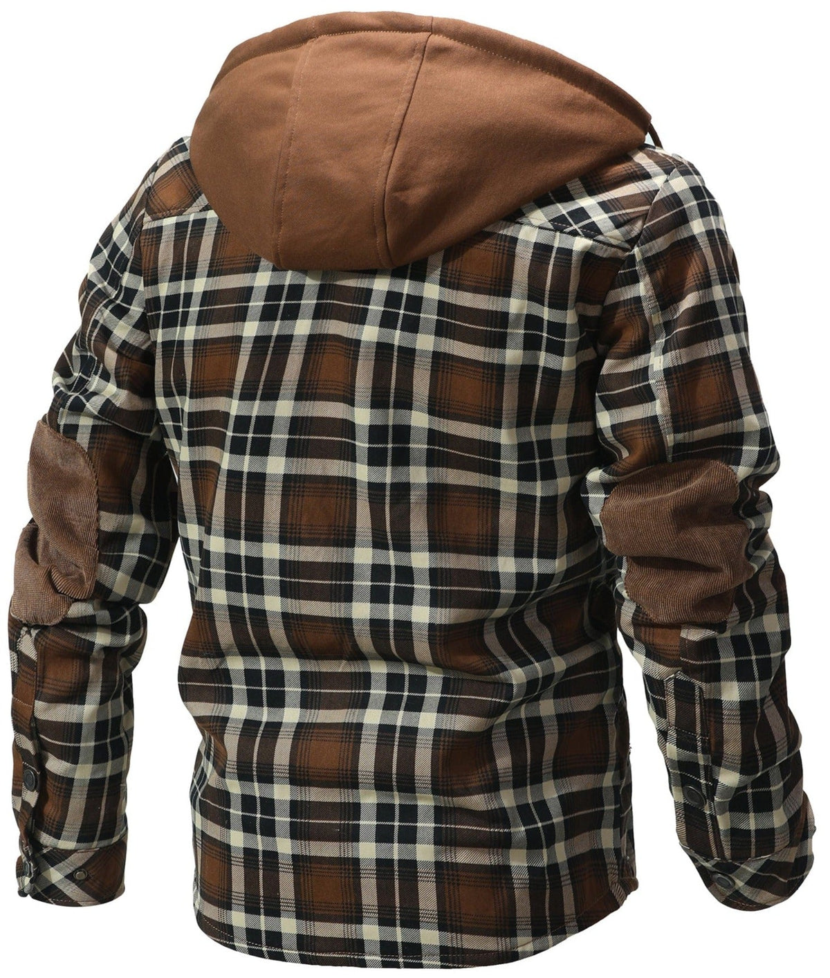 James - Gefütterte Flanelljacke mit Kapuze