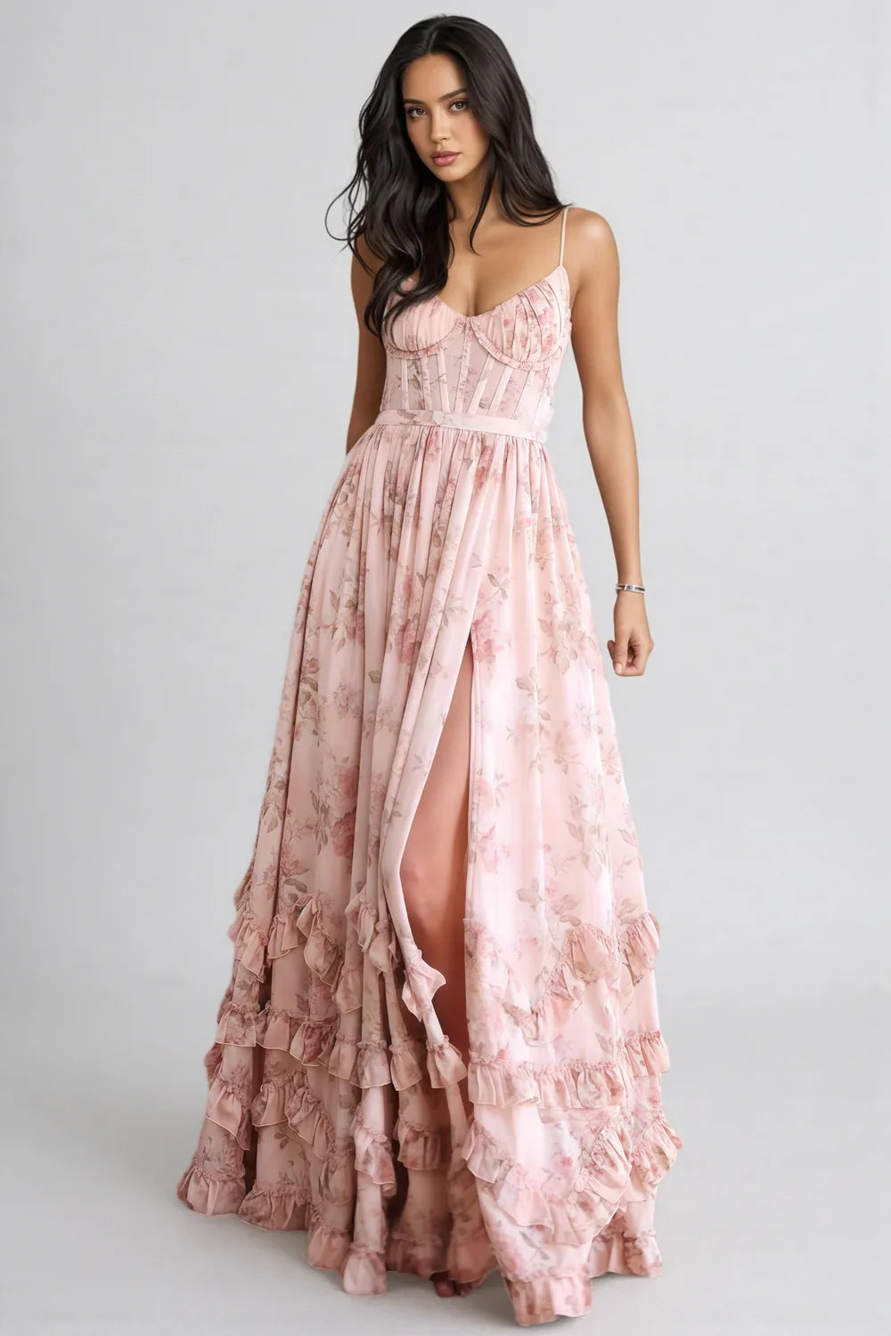 Isabelle - A-Linien-Kleid mit Schlitz