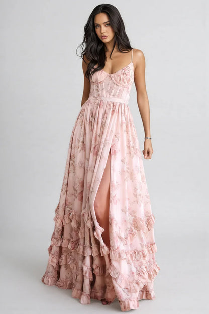 Isabelle - A-Linien-Kleid mit Schlitz