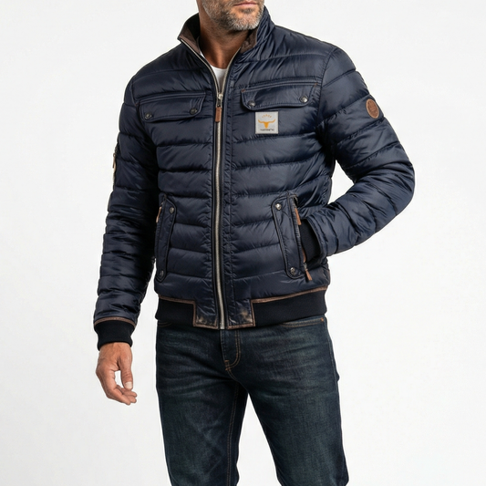 Calden - Vintage Übergangsjacke mit Stehkragen