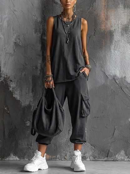Celesse - Weitbeiniger Utility-Overall