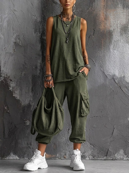 Celesse - Weitbeiniger Utility-Overall