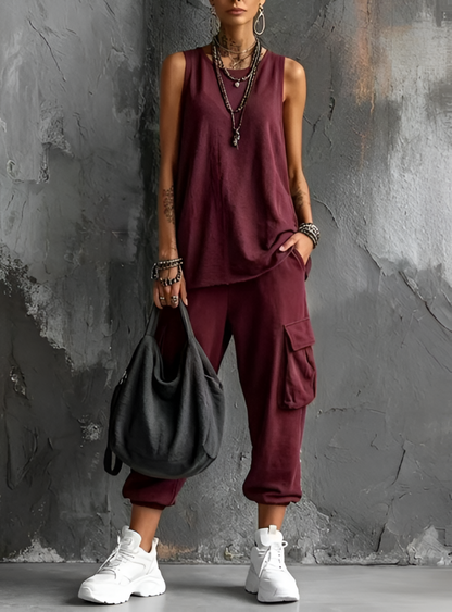 Celesse - Weitbeiniger Utility-Overall