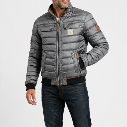 Calden - Vintage Übergangsjacke mit Stehkragen