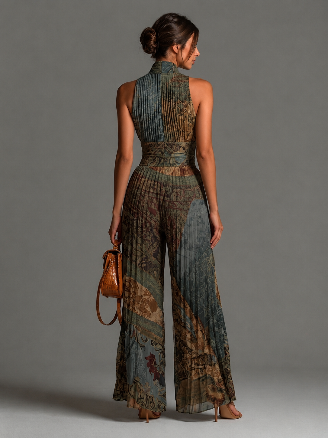 Naelle - Weitbeiniger Chiffon-Jumpsuit