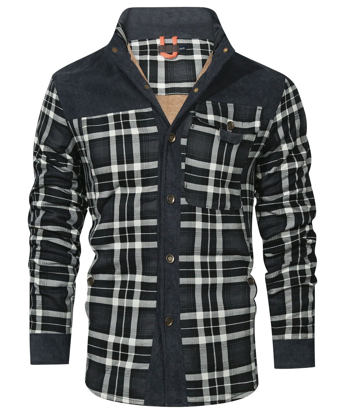 Myles - Gefütterte Karo-Flanelljacke