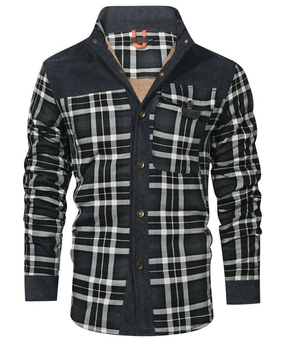 Myles - Gefütterte Karo-Flanelljacke