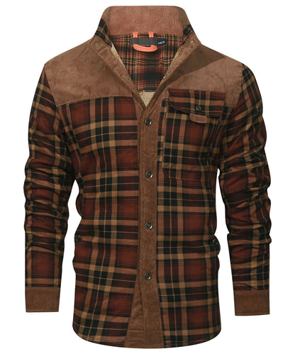Myles - Gefütterte Karo-Flanelljacke