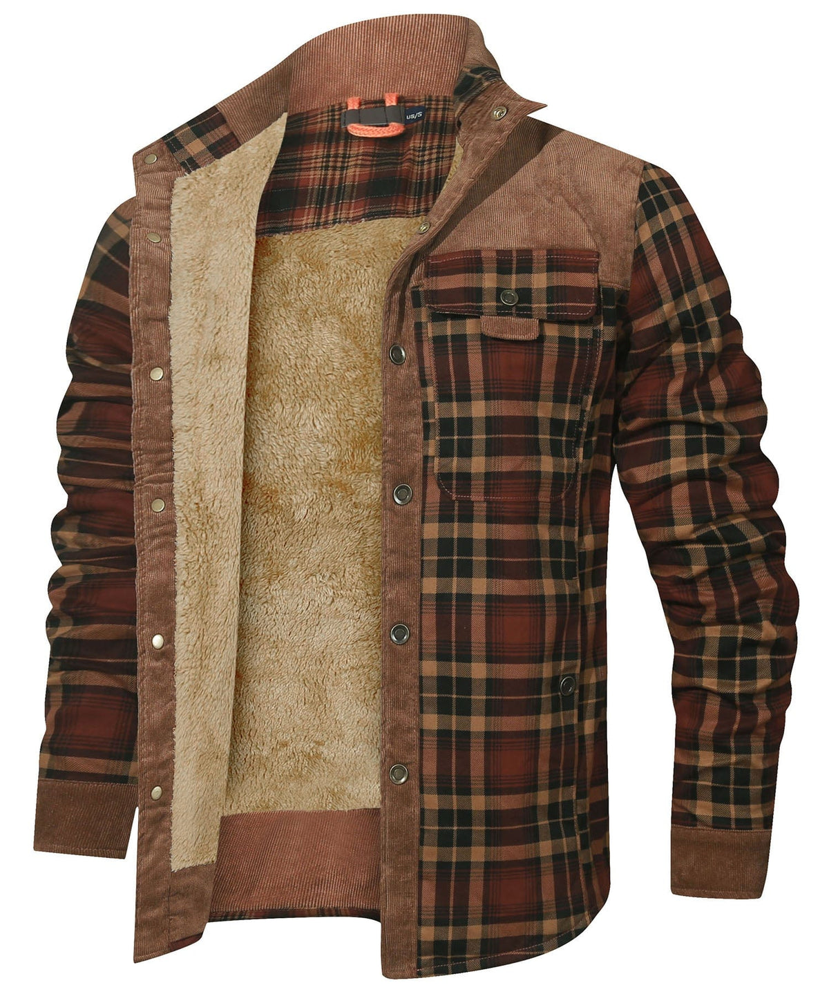 Myles - Gefütterte Karo-Flanelljacke