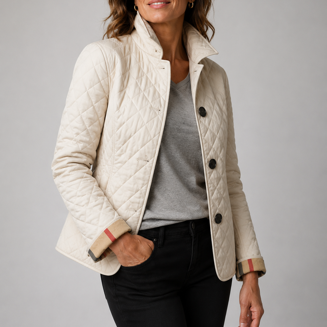 Effie - Rautensteppjacke mit Stehkragen