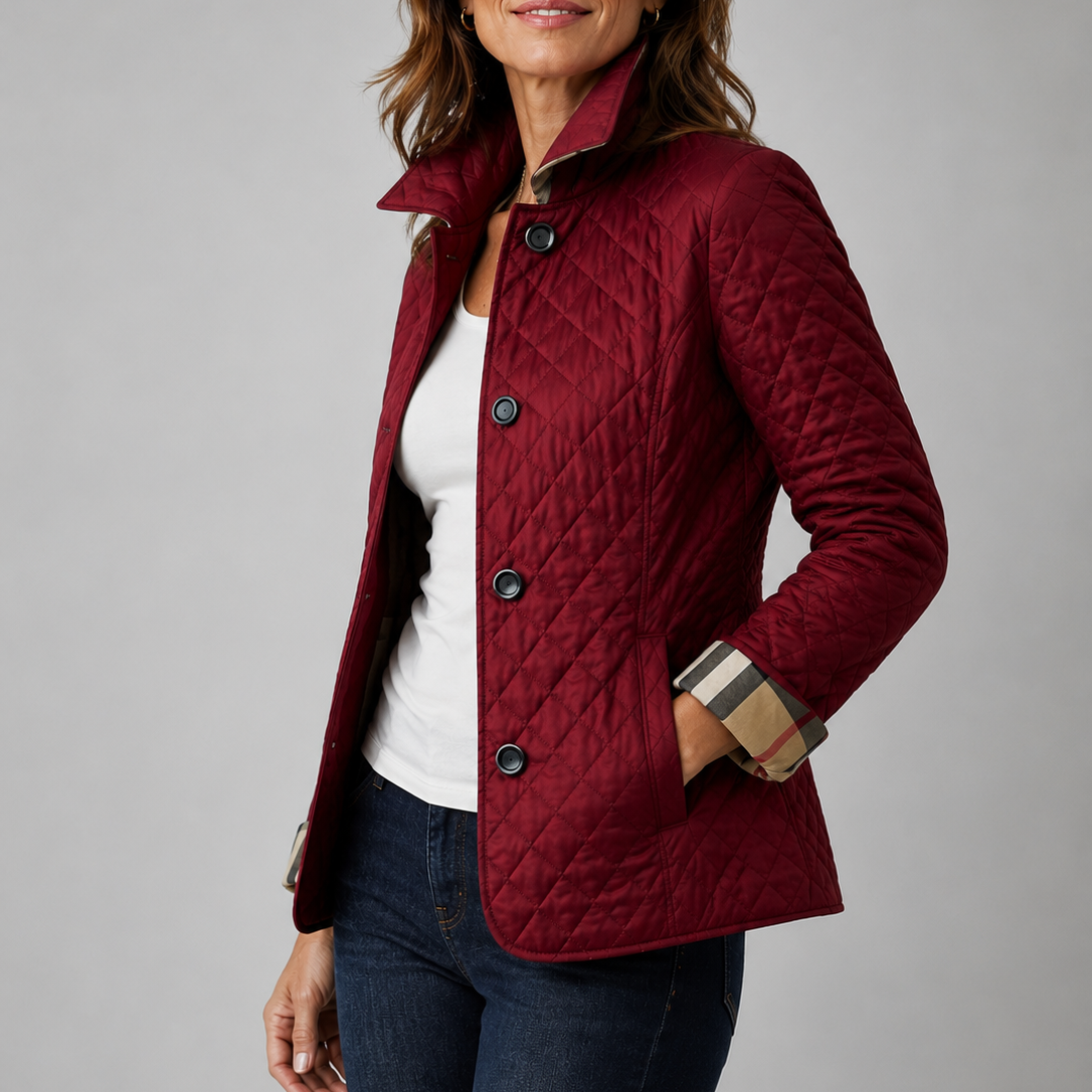 Effie - Rautensteppjacke mit Stehkragen