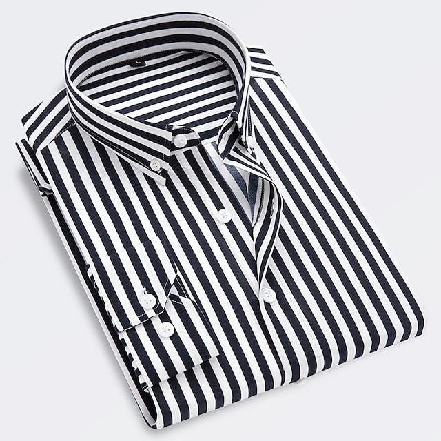 Ervino - Slim-Fit Streifenhemd aus Baumwolle