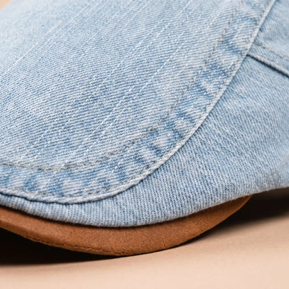 Franklyn - Verstellbare Denim-Flachkappe