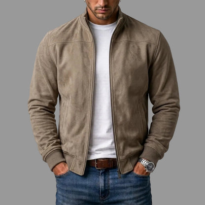 Fredric - Wildleder-Blouson mit Rippbündchen