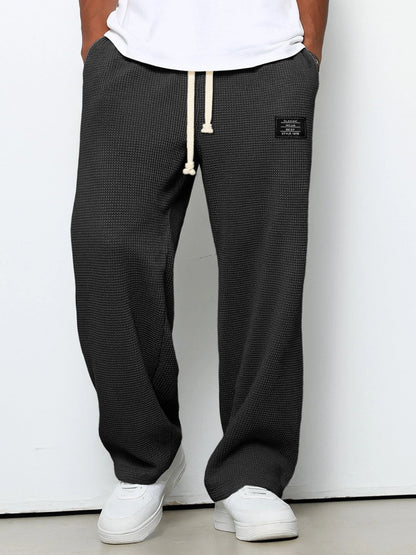 Arvon - Weitbeinige Hose mit verstellbarem Bund