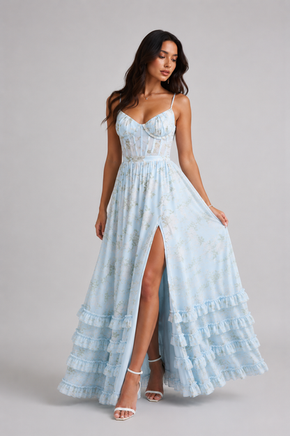 Isabelle - A-Linien-Kleid mit Schlitz
