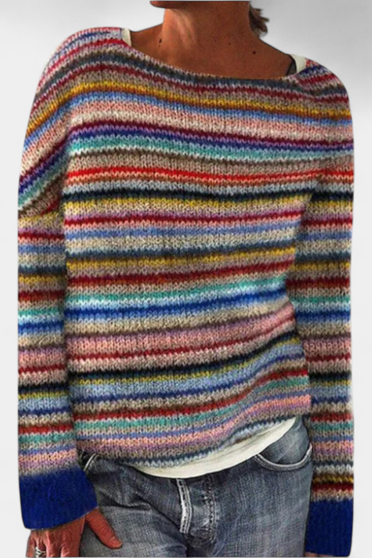 Ivalo - Locker geschnittener Norweger-Strickpullover