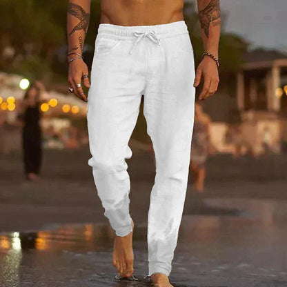 Rivaro - Herren Leinen-Strandhose