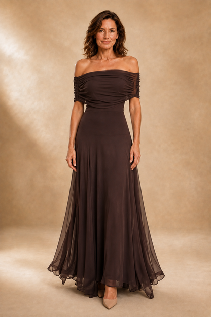 Jody - Drapiertes Ein-Schulter-Maxikleid