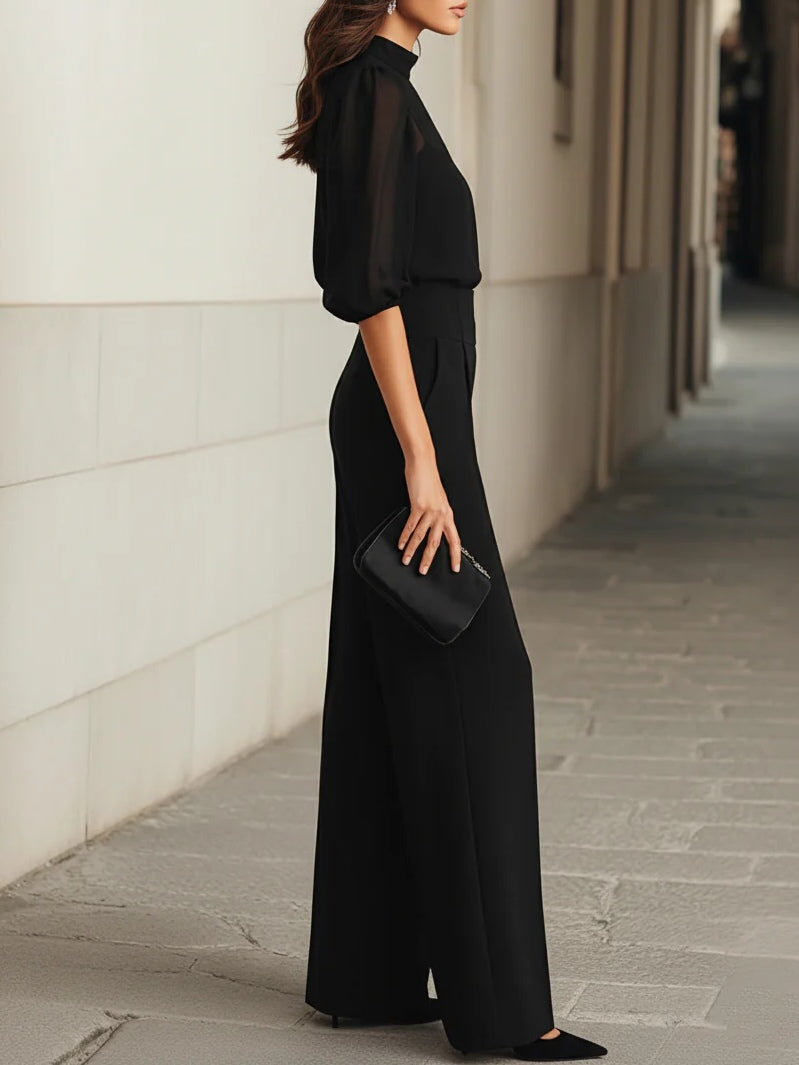 Kaitlin - Dreiteiliges Set mit weiter Hose