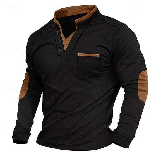 Kenton - Lockerer Strickpullover mit Knopfkragen