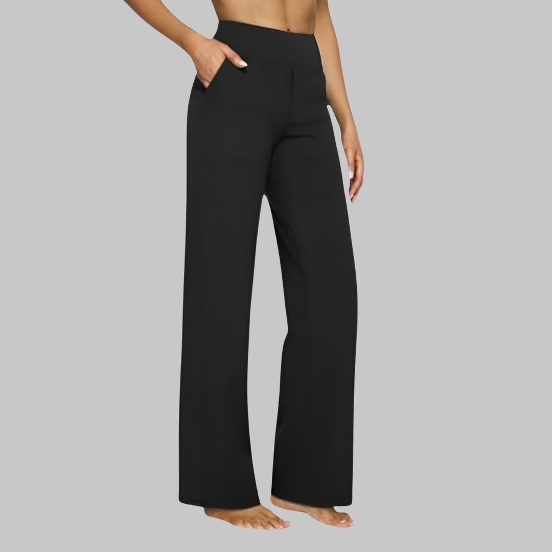 Klara - High-Waist Stretchhose mit Taschen