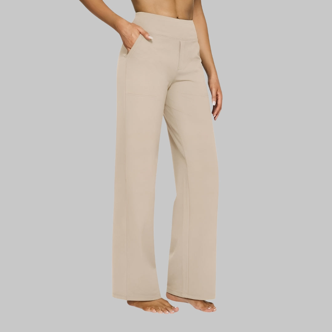 Klara - High-Waist Stretchhose mit Taschen