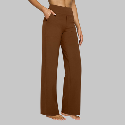Klara - High-Waist Stretchhose mit Taschen