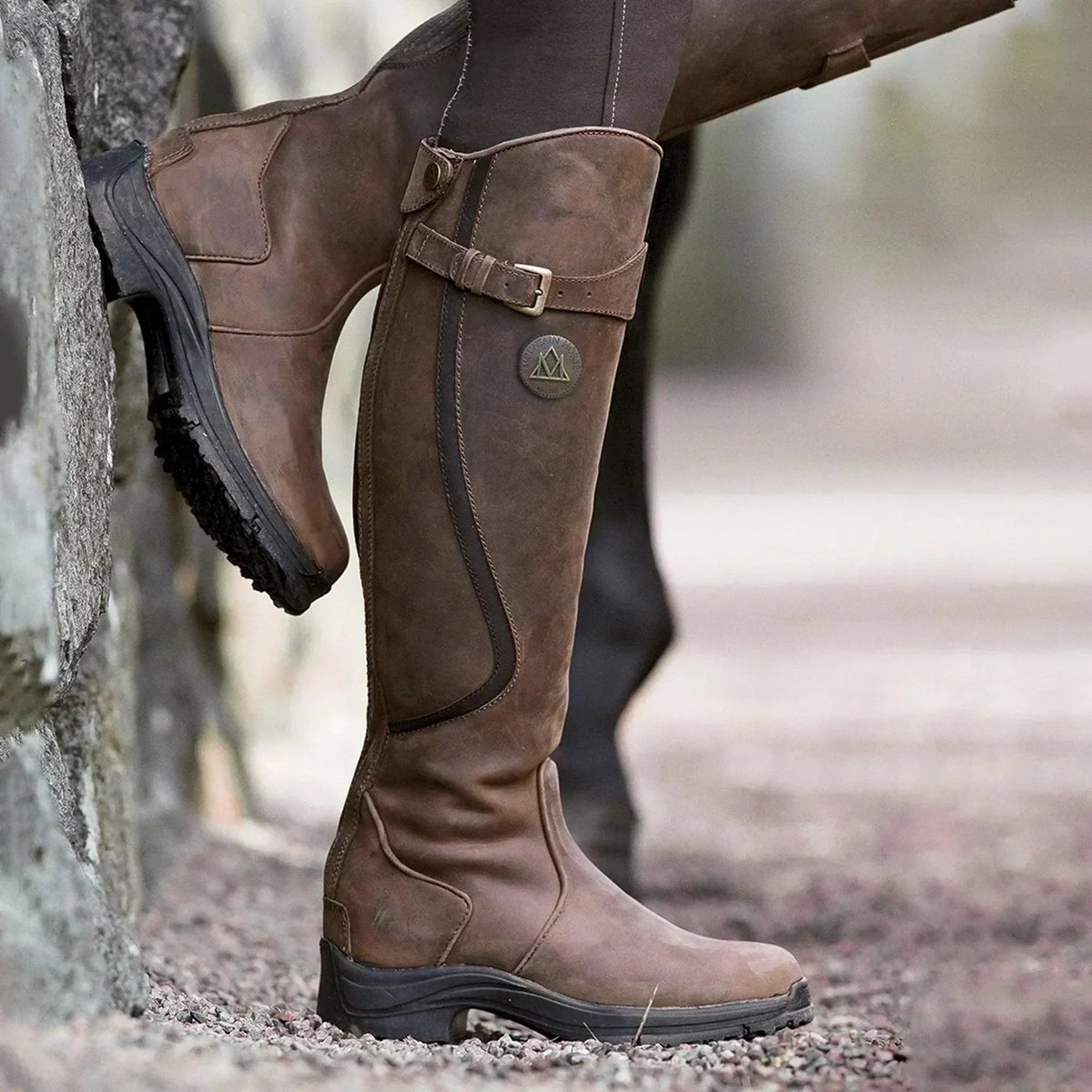Lavinia - Wasserdichte Veganleder-Reitstiefel