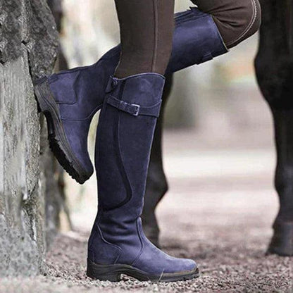 Lavinia - Wasserdichte Veganleder-Reitstiefel