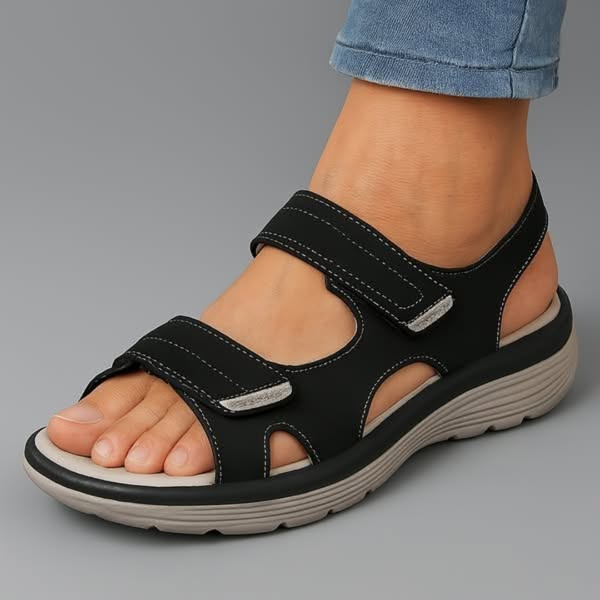 Corvella - Gepolsterte Klettsandalen